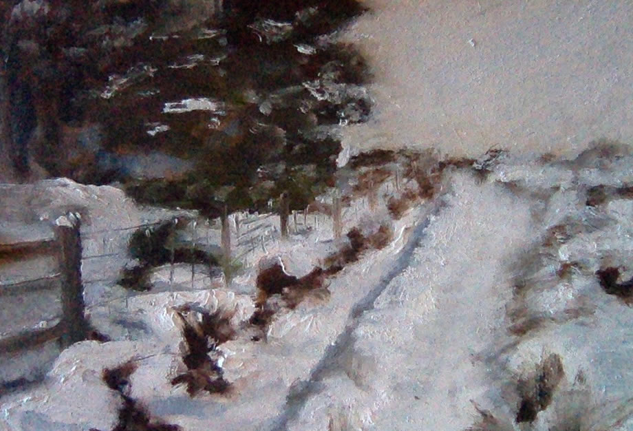 Painting Of The Cairngorms In Winter